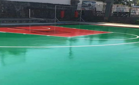 盐城篮球场翻新地面